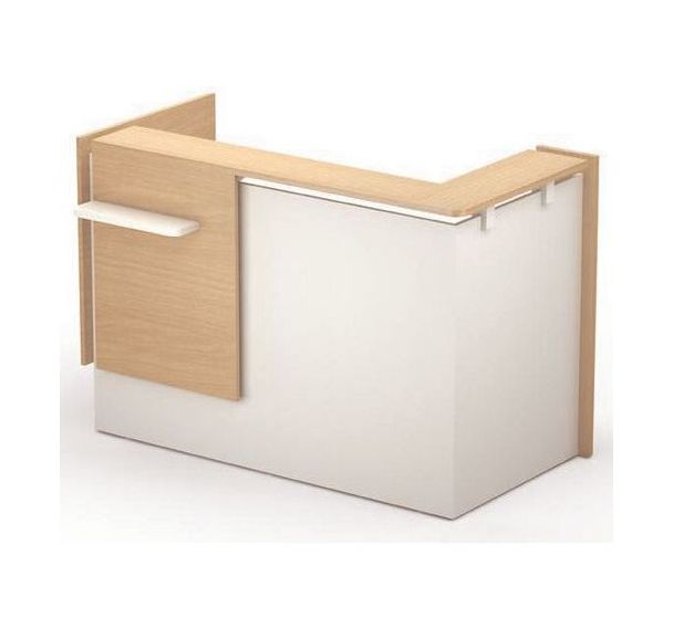 Module haut à angle gauche L160xP80xH113,5 cm chêne clair