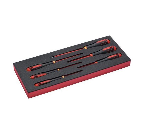 Module jeu Tournevis isolés pour vis fente/PH 1/3 6 pièces - Bahco