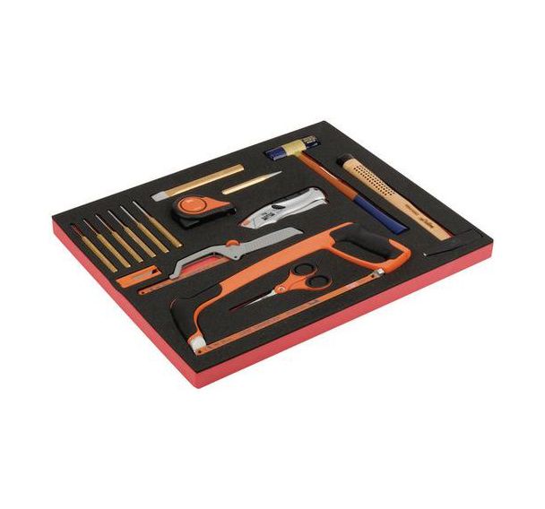 Module jeu outils frappe/coupe mélangés 15 pièces