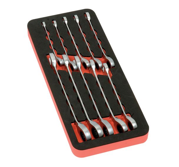 Module mousse 10 clés mixtes à cliquet