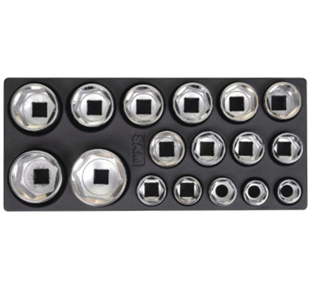 Module mousse 17 outils 3/4'' 6 pans