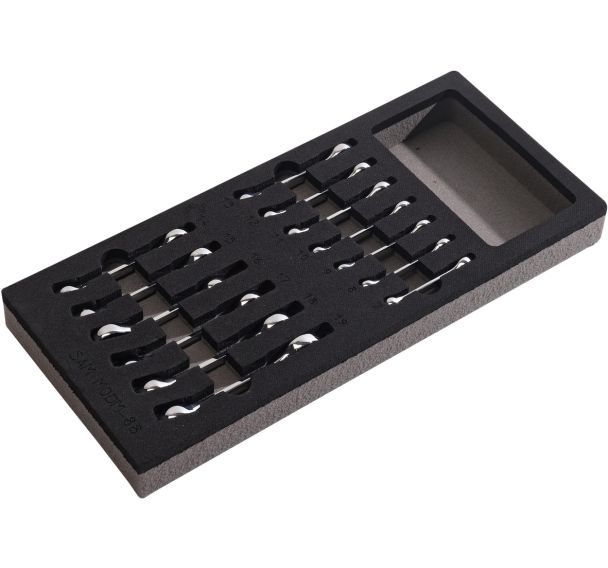 Module mousse 1/3 de 13 cles mixtes courtes 7-19 mm