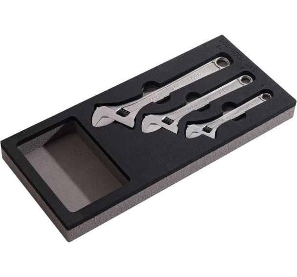 Module mousse 1/3 de 3 cles à molette 6, 8 et 10 pouces