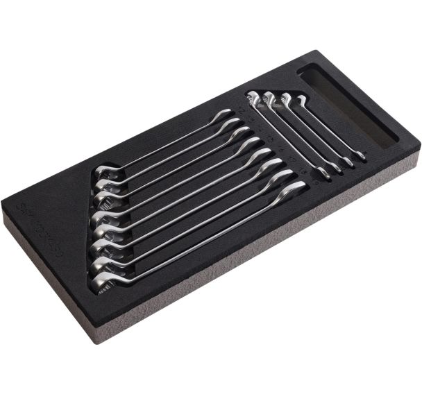 Module mousse 1/3 de 9 cles mixtes contre-coudées 8-19 mm