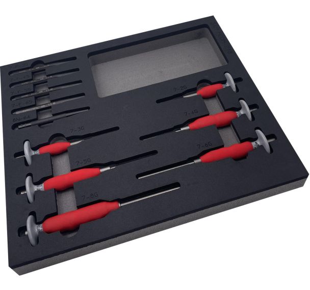 Module mousse 2/3 de 11 chasse-goupilles et chasse-clous