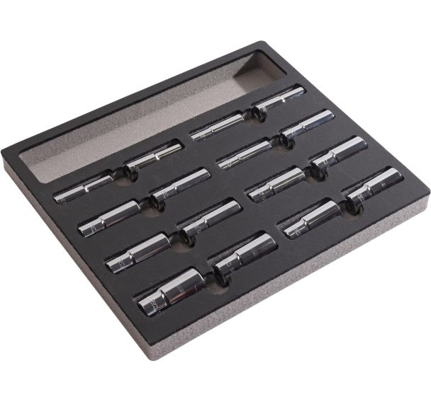 Module mousse 2/3 de douilles longues 6 pans