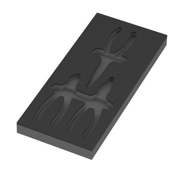 Module mousse 9884 vide pour jeu de pinces KNIPEX VDE 1