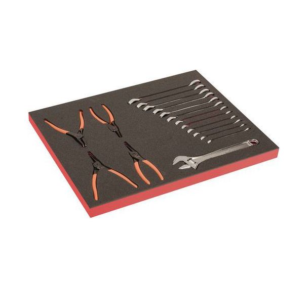 Module mousse Fit&Go 3/3 pinces à circlips & clés 17 pièces