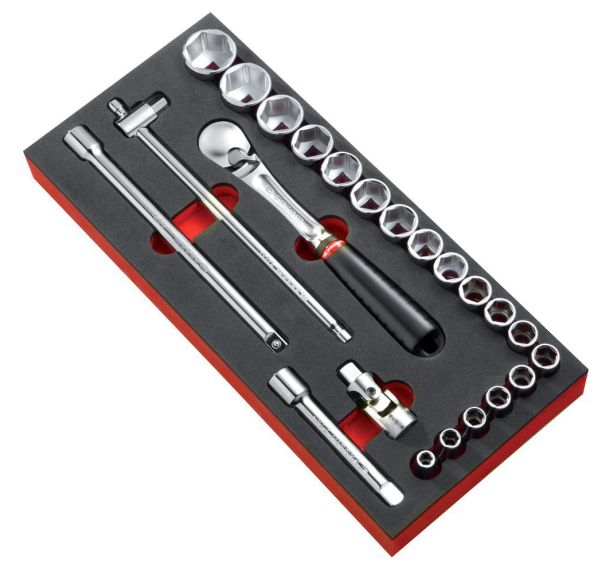 Module mousse cliquet douilles 1/2''