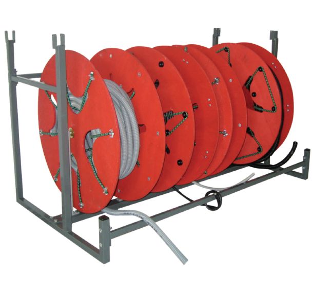 Module rayonnage couronnes à sandaux et bobines Bobi-Rack - Cable Equipements