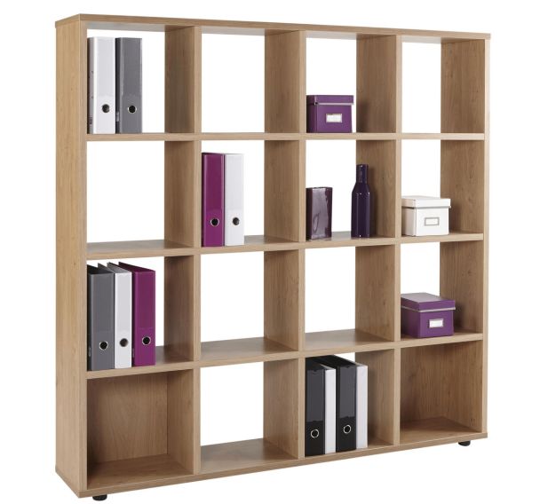 Modules 16 cases City coloris chêne