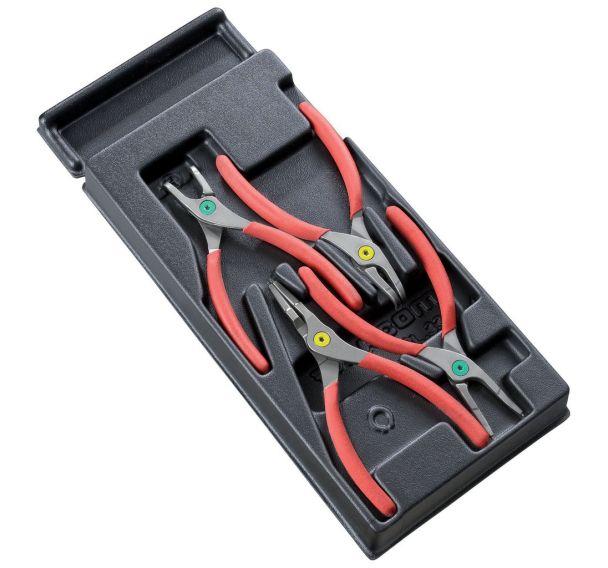 Modules 4 pinces pour Circlips® becs droits et coudés