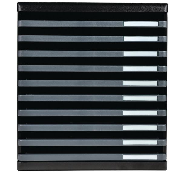 Modulo a4 10 tiroirs ouverts ecoblack