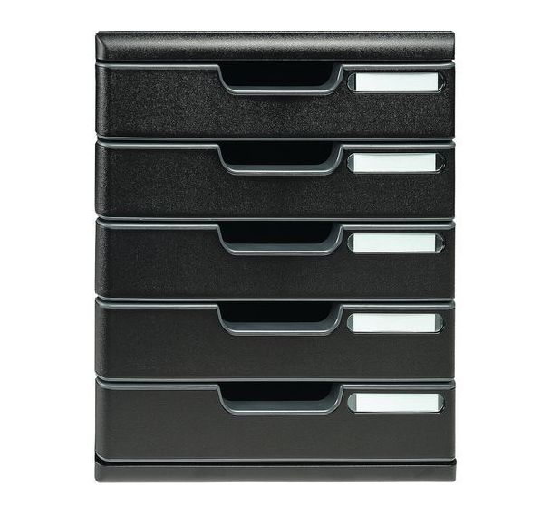 Modulo a4 5 tiroirs ecoblack