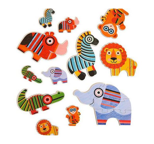 Mon premier puzzle animaux sauvages