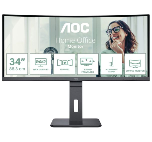 Moniteur 34'' LCD LED Pro-line CU34P3CV - AOC