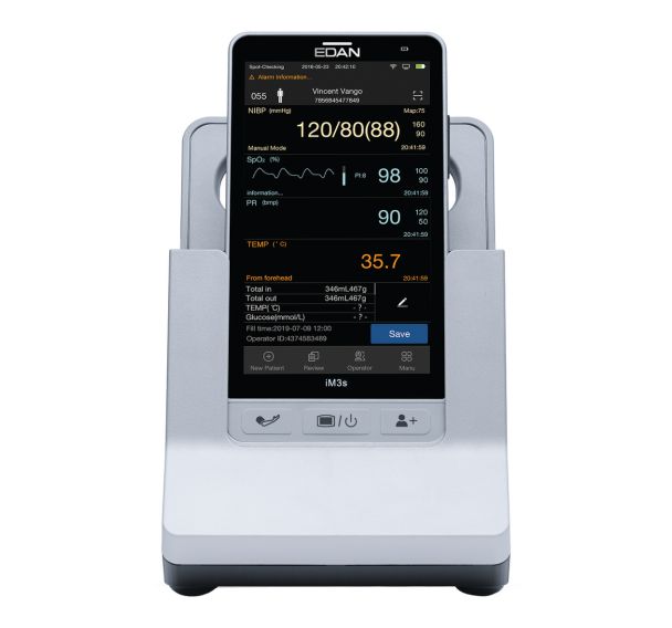 Moniteur portable IM3S sur batterie avec socle / spo2 + nibp-EDAN