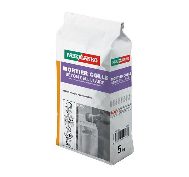 Mortier-colle pour béton cellulaire 5 KG