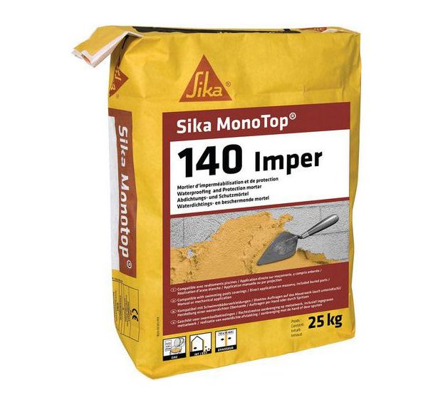 Mortier d'imperméabilisation MonoTop 140 - Sika