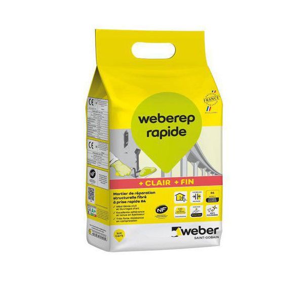 Mortier de réparation à prise rapide Weberep - Weber