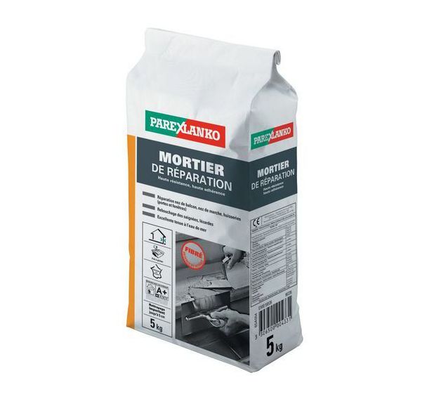 Mortier de réparation fibré 5 KG