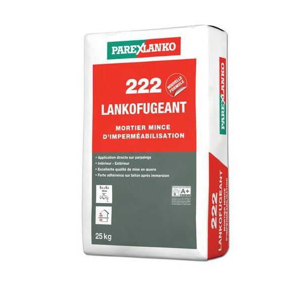Mortier mince d'imperméabilisation Lankofugeant 222 25 KG