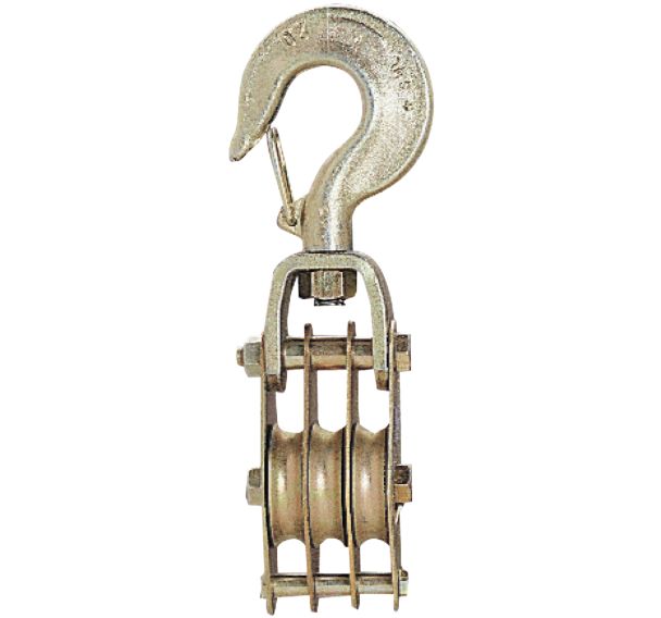 Moufle pour palan à corde - Avec corde