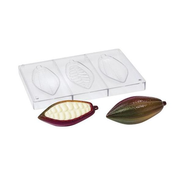 Moule Cabosses cacao en 3 parties