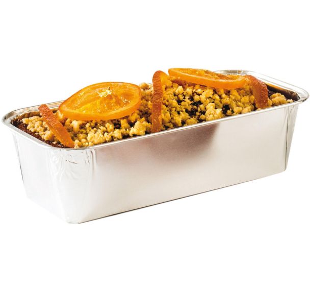 Moule à cake plié rigide en aluminium MO2000 6 Lot de 100