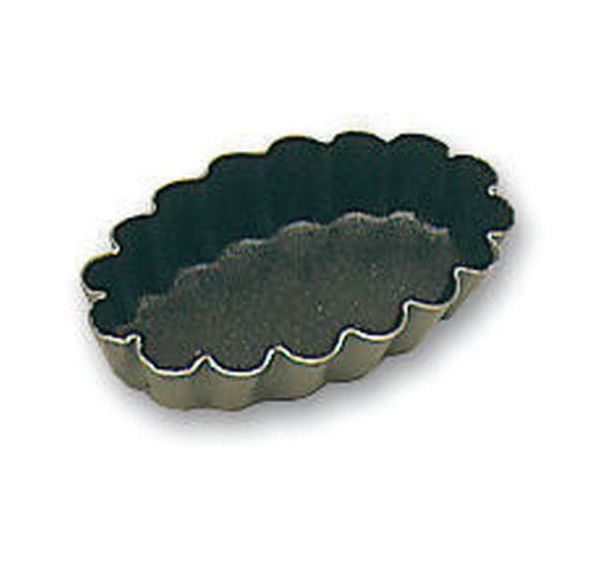 Moule à petits fours ovale cannelé Exopan - 4,5 cm