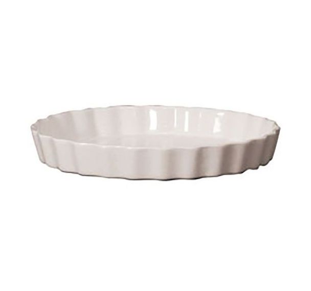 Moule à tarte en céramique blanc 27cm
