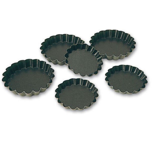 Moule à tartelettes cannelées Exopan - Lot de 12 - 12 cm