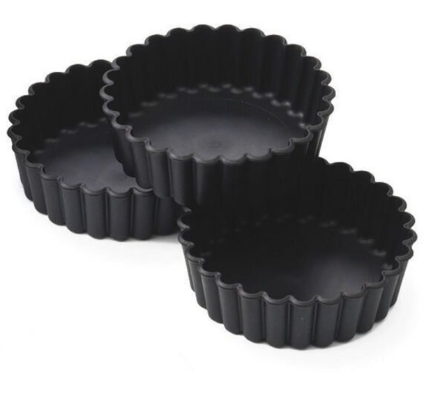 Moule à tourtière cannelée Exoglass - Lot de 12 - Ø 10 cm
