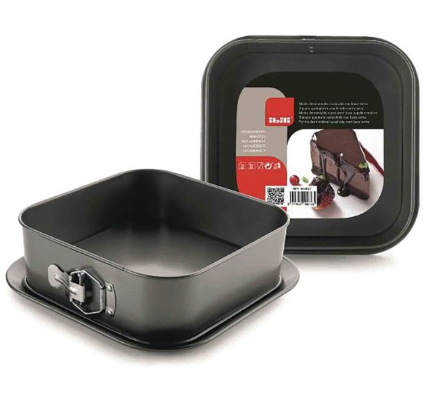 Moule carré 24cm demontable moka 24x24cm