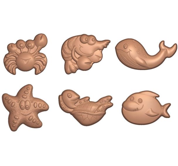 Moule chocolat de 18 empreintes friture marine - Matfer