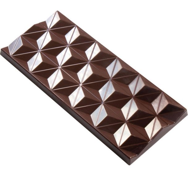 Moule chocolat pour 3 tablettes Geometric