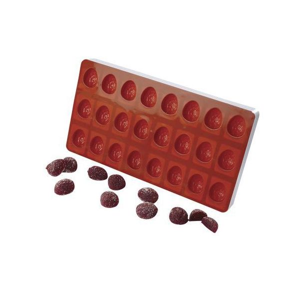 Moule flexible 24 empreintes fraise