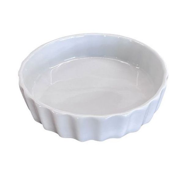 Moule tartelette porcelaine - 12cm - Blanc - Lot de 12