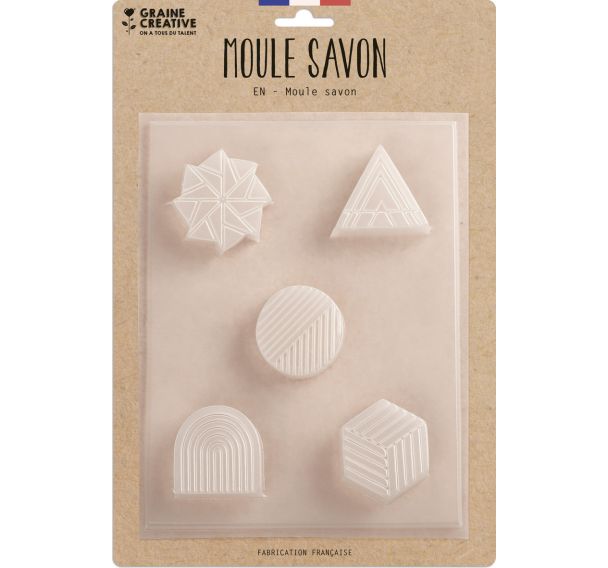 Moule thermoformé 5 formes pour cosmétiques solides
