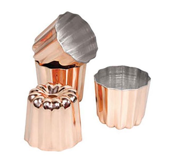 Moules à canelés en cuivre