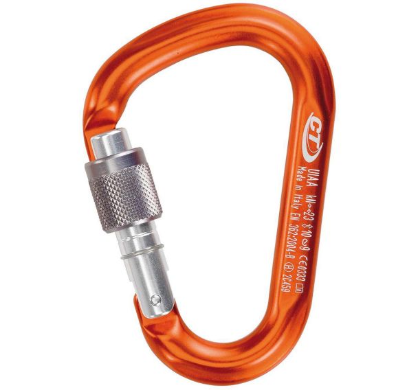 Mousqueton Climbing Technology Snappy SG Poli orange