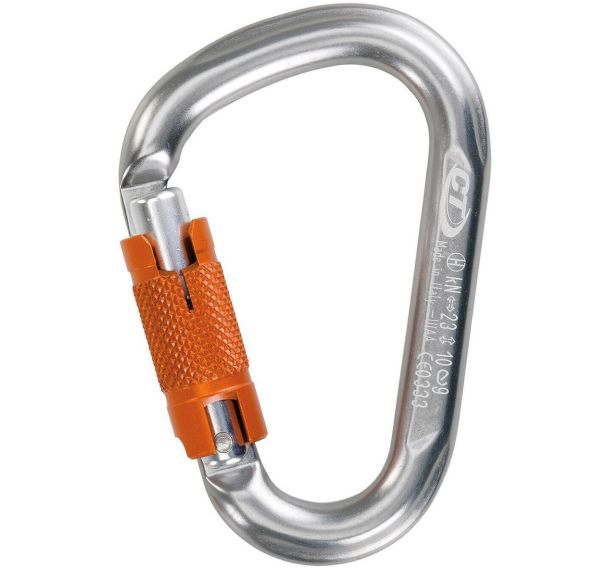 Mousqueton Climbing Technology Snappy WG gris