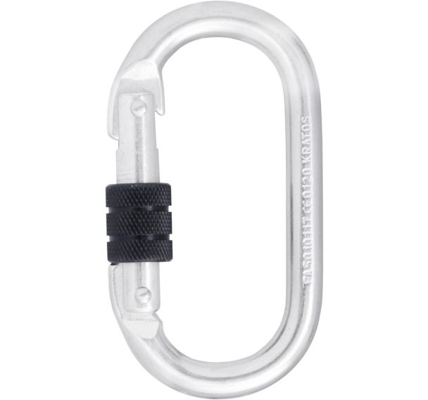 Mousqueton acier verrouillage à vis 18 mm - Kratos Safety