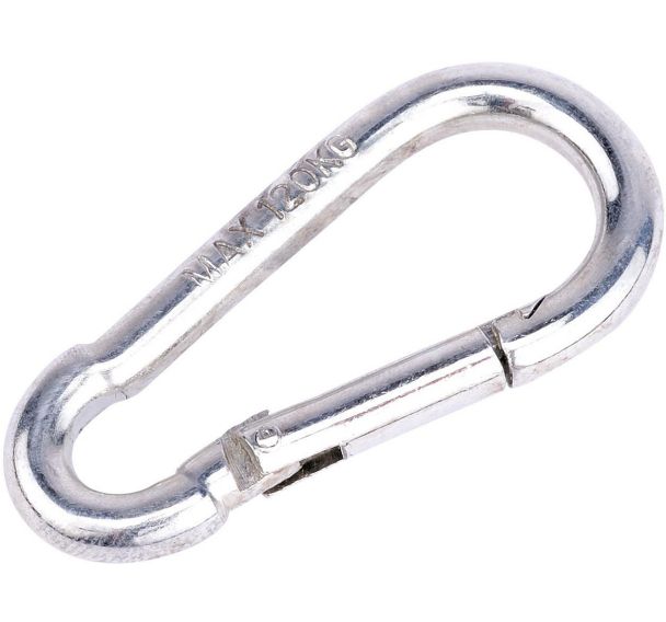 Mousqueton auxiliaire courbe d'escalade