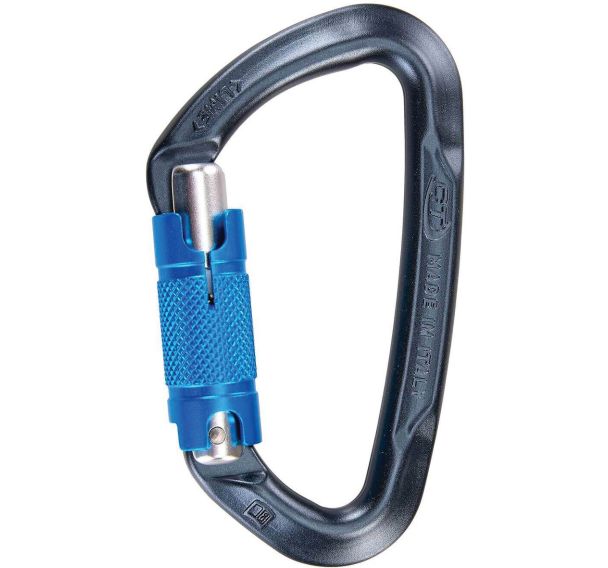 Mousqueton escalade auto Climbing Technology Lime WG BLEU