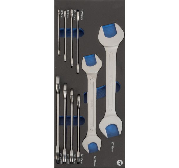 Mousse 1/3 Clés à fourche doubles 10 pièces