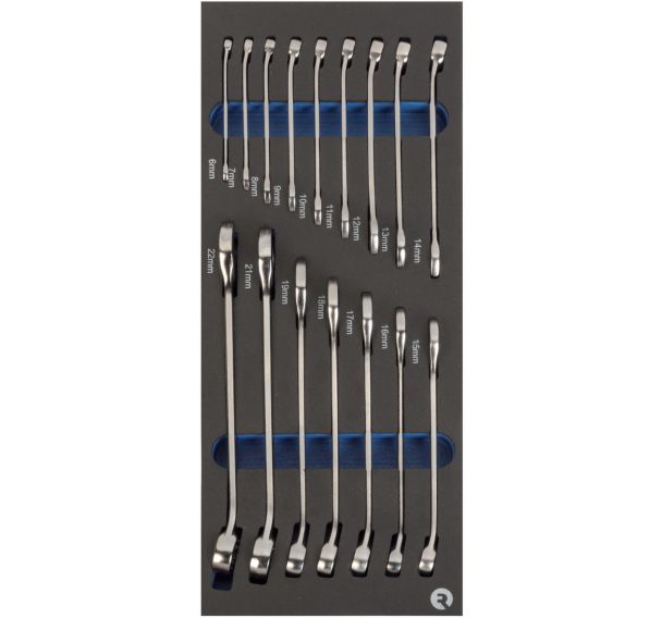 Mousse 1/3 Clés mixtes 16 pièces