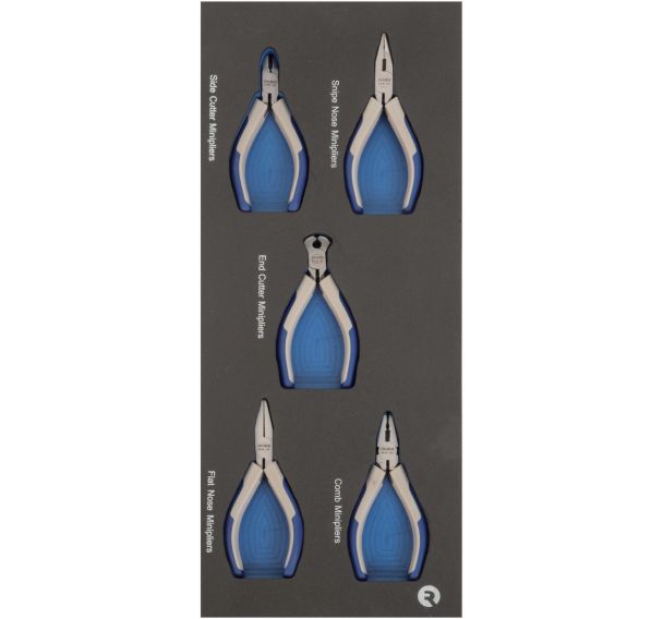 Mousse 1/3 Pinces précision 5 pièces