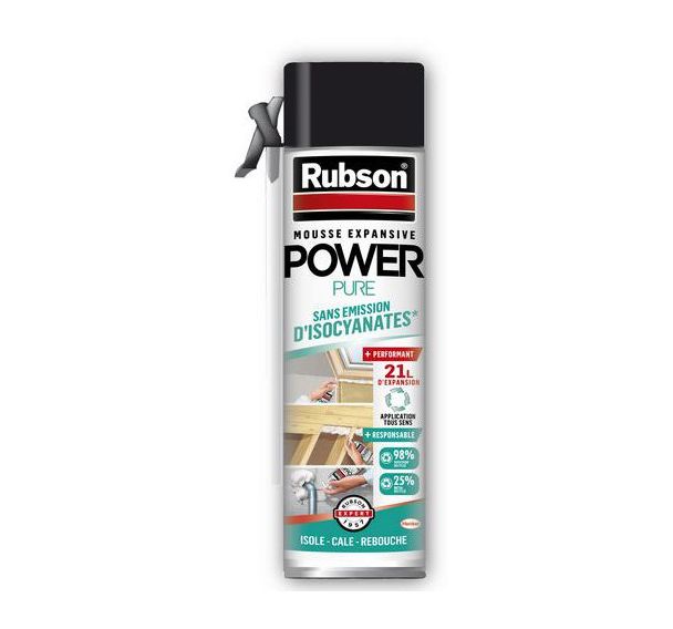 Mousse Expansive Aérosol Power Pure 21L - RUBSON