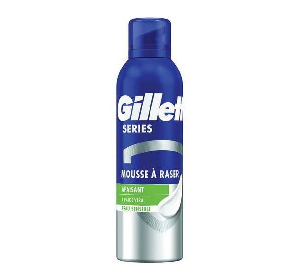 Mousse à raser  Series Peaux Sensibles 200 mL - Gillette - Lot de 6